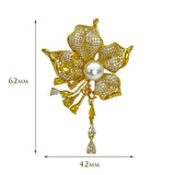 Broșă Golden Royal Bloom