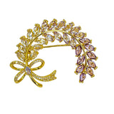 Broșă Golden Wheat Garland