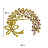 Broșă Golden Wheat Garland