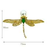 Broșă Golden Pearl Butterfly