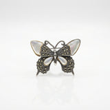 Broșă Vintage Pearl Butterfly