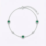 Brățară Emerald Green Halo