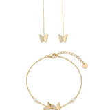 Set Golden Butterflies