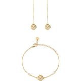 Set Golden Clover Hearts